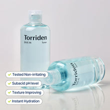 Load image into Gallery viewer, Torriden - Dive In Low Molecule Hyaluronic Acid Toner 300ml
